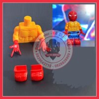 Marvel super heroes Minifigures Spider-man Custom bộ phụ kiện body , bàn tay và boot của người nhện