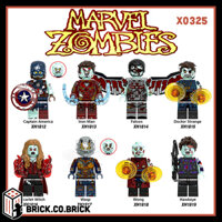 Marvel Zombies Đồ Chơi Lắp Ráp Nhân Vật Nhỏ Siêu Anh Hùng Zombie Cương Thi Bản Mới Nhất X0325 Captain Doctor Strange