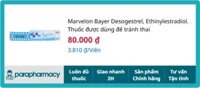 Marvelon Bayer 1 vỉ x 21 viên – Thuốc tránh thai