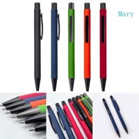 Mary 10x Bút Bi Có Thể Thu Vào Điểm Trung Bình Bút Làm Việc 1 0mm Đen Mực Xanh Kim Loại Bút Bi Viết Thoải Mái P