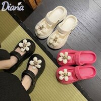 Mary Jane Giày Crocs Đế Dày Họa Tiết Hoa Dễ Thương Thời Trang Ngoài Trời Cho Nữ