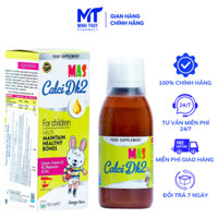 MasCalCi DK2 150ML - Bổ Sung Canxi Hữu Cơ, Vitamin D3 K2, Magie, Kẽm Cho Trẻ Em Trong Quá Trình Bé Phát Triển.