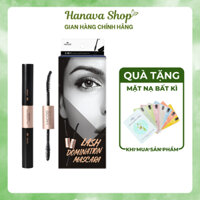 Mascara 2 Đầu Làm Cong Và Dài Mi Vacosi Natural Lash Domination Mascara Không Vón Cục, Không Lem, Không Trôi