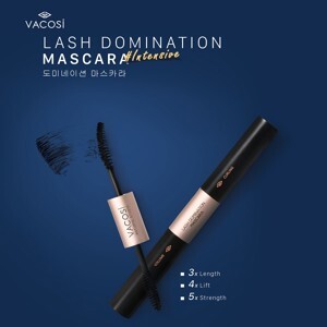 Mascara làm cong và dài mi không thấm nước Vacosi Lash Domination Mascara 7ml