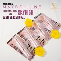 Mascara Làm Tơi Mi, Mi Cong Dài Tự Nhiên Maybelline Lash Sensational Waterproof Và Lash Sensational Sky High Mascara