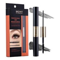 Mascara Nong chat 2 đầu giúp dài, tơi, cong mi, chống nước 24h