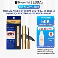 Mascara Nongchat Browit Siêu tơi dài và cong mi dạng lược My Everyday 5.5g Endless Night - TV48