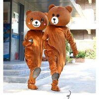Mascot bộ đồ Gấu Brown cao cấp loại 1.hàng có sẵn