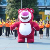 Mascot Hơi Gấu Dâu Lotso | Thế Giới Mascot