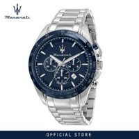 Maserati Men's Chronograph Quartz Stainless Steel Watch Traguardo 45mm Case R8873612043 With Luminous Dial Hands