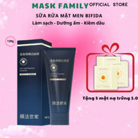 MASK FAMILY sữa rửa mặt men Bifida giúp làm sạch, dưỡng ẩm và kiềm dầu 120gr