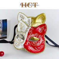 Mask Fox cosplay - Mặt Nạ Mèo Cáo Nhật Hai Màu mặt nạ hoastrang Halloween