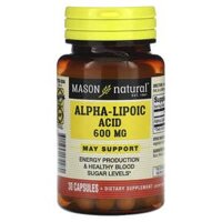 Mason Natural Alpha-Lipoic Acid 600 mg 30 Capsules