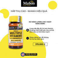 Mason Natural Daily Multiple Vitamins With Minerals - Đủ năng lượng cho một ngày năng động