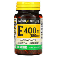 Mason Natural Vitamin E 180 mg (400 IU) 100 Softgels