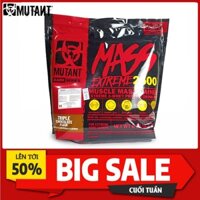 MASS Tăng Cân Mutant Mass EXTreme 2500 6LBS 2,72KG - Sữa tăng cân tăng cơ bổ sung protein