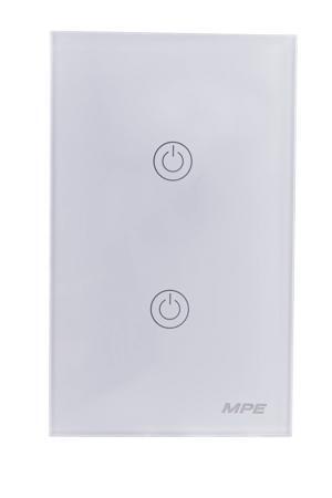 Mặt 2 công tắc chữ nhật Zigbee SW2/ZB