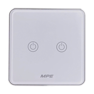 Mặt 2 công tắc vuông Zigbee SWV2/ZB