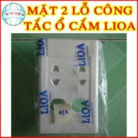 Mặt 2 lỗ công tắc ổ cắm LIOA