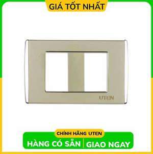 Mặt 2 thiết bị cỡ S viền bạc Uten V9.1-PM2