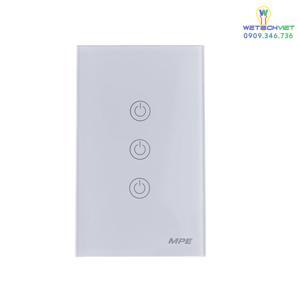 Mặt 3 công tắc chữ nhật Zigbee SW3/ZB