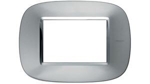 Mặt 3M Brushed Aluminium Bticino HB4803XC