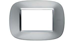 Mặt 3M Brushed Aluminium Bticino HB4803XC