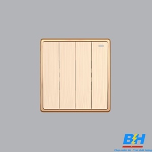 Mặt 4 công tắc 1 chiều MPE S704