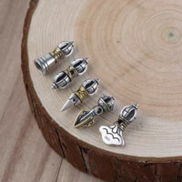 Mặt Bạc S925 Charm pháp khí Chuỳ Kim Cang Tây Tạng