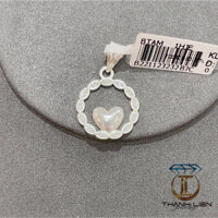 MẶT BẠC TRÒN ĐÁ LỒNG TRÁI TIM - THÀNH LIÊN JEWELRY