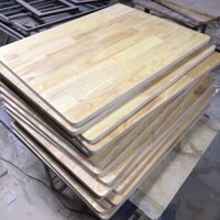 Mặt bàn dài 105cm rộng 15cm,20cm,25cm,30cm,... gỗ thịt , mặt bàn gỗ cao su phun bóng 2 mặt loại 1