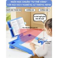 Mặt Bàn Học Thông Minh Chống Gù, Chống Cận Thị Bảo Vệ Cột Sống, Thị Giác Cho Trẻ 4-12 Tuổi