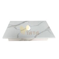 Mặt Bàn Lavabo Đá Trắng Vân Mây Chống Trầy BĐ6806 (70×44cm)