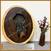 Mặt Bàn Sofa Gỗ Me Tây Nguyên Tấm - Có Thiết Kế HỒ NUÔI CÁ CẢNH Độc Đáo - KR20134 - MẶT BÀN
