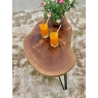 Mặt Bàn trà - bàn cà phê - bàn gỗ xà cừ tự nhiên