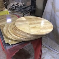 Mặt bàn tròn gỗ cao su tự nhiên (d:50cm)