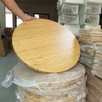 Mặt bàn tròn gỗ tre ép đa năng BAMVINA 50cm dày 2,5cm chống thấm nước, chống mối mọt (GIÁ GỐC)
