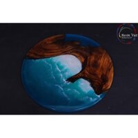 Mặt bàn từ Gỗ cổ thụ kết hợp epoxy resin