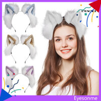 [Mắt] Băng đô giả lông cáo với tai mèo Phong cách sang trọng nhập vai Dress-Up Handmade Headband Cosplay Đạo cụ