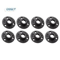 Mặt bích ống gang dễ uốn 1 / 2 inch, Núm vú ống ren ống đen 1 / 2 inch, 8 chiếc