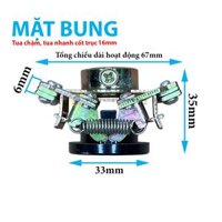 Mặt Bung Tua Nhanh, Tua Chậm Motor Sử Dụng Cốt Trục 16mm