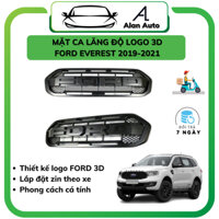 Mặt ca lăng độ xe Ford Everest 2019-2021, Mẫu logo 3D, chất liệu nhựa ABS cao cấp. Calang thể thao mẫu raptor