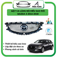 Mặt ca lăng sao rơi xe Mazda 3 2014- 2018. Calang mẫu sao rơi hạt inox cao cấp. Bản All new và facelift