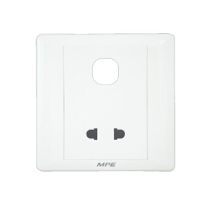 Mặt cắm đơn 2 chấu 1 lỗ MPE B2USX