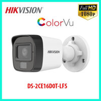 Mắt Camera Hikvision DS-2CE16D0T-LFS Camera Ban Đêm Có Màu + Mic Thu Âm Thanh , độ phân giải 2.0MP- Hàng chính hãng Hikv