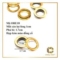 Mắt cáo 1 mặt tán bịch 10 bộ - 10 bộ đồng 17in10mm