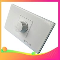 Mặt chiết áp quạt vuông Titan White