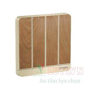 Mặt cho 4 công tắc  E8334_WD_G19