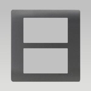 Mặt cho 6 thiết bị, size S, nhựa PC chống cháy màu xám DoBo – A66x-88623