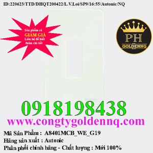 Mặt cho MCB 1 cực Schneider A8401MCB_WE_G19